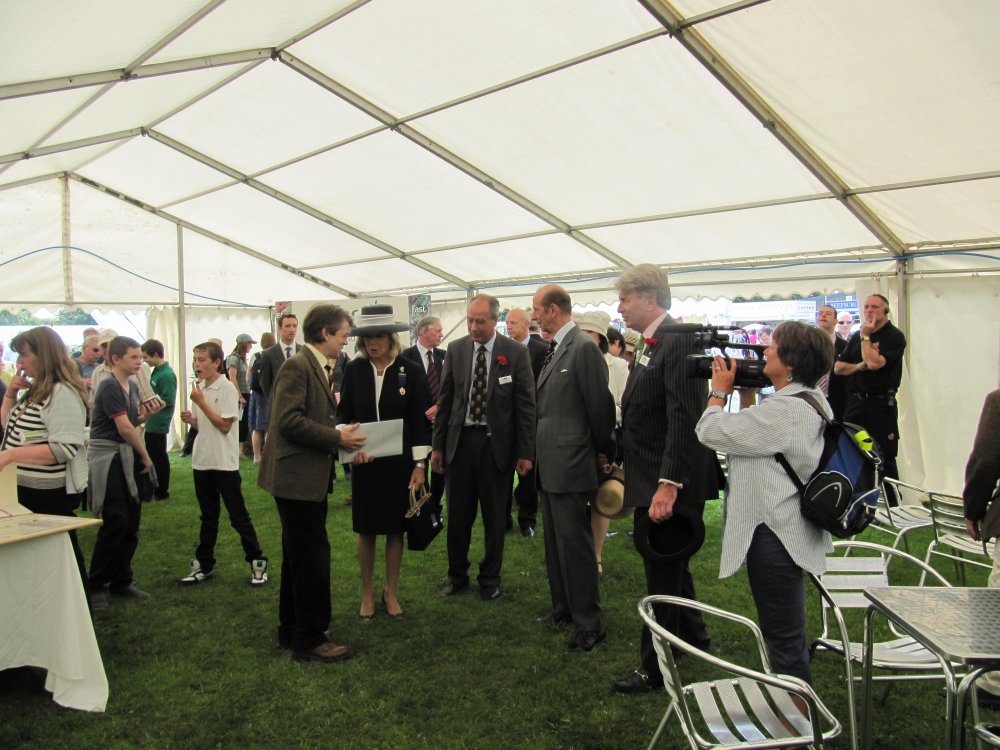 HRH The Duke of Kent, visiting the WFM stand!